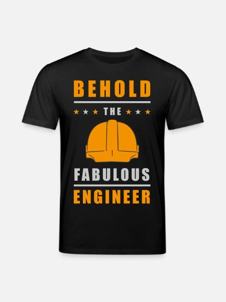 Fabulous Engineer Helmet - Stanley/Stella CREATOR Unisex Organic T-Shirt - black