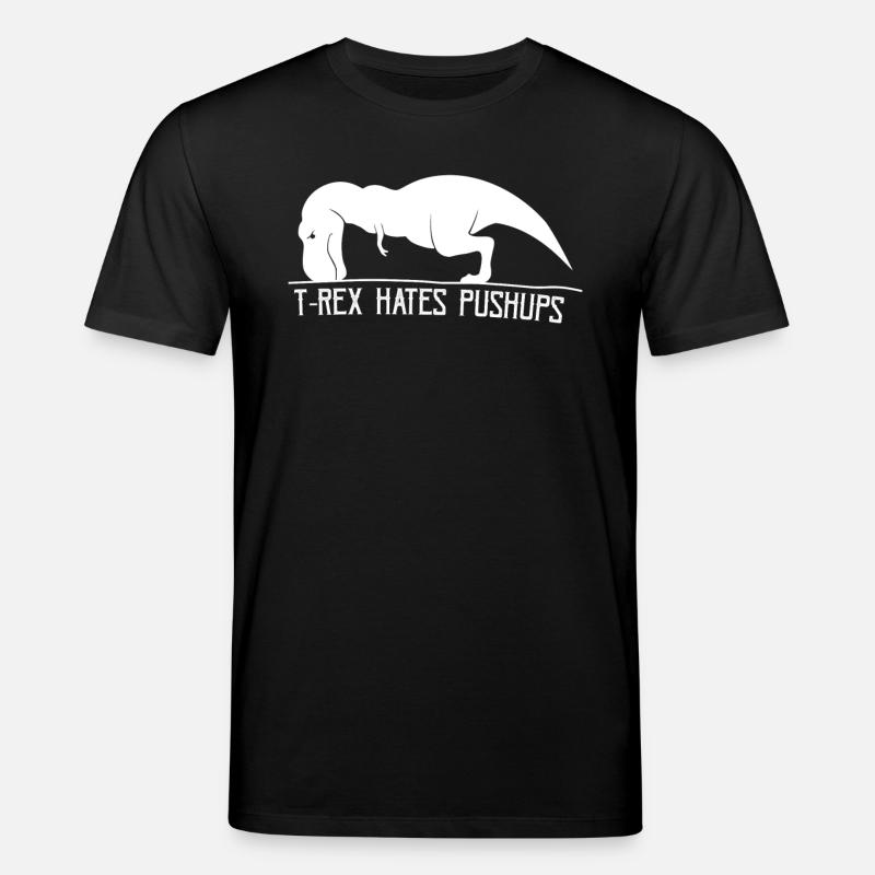 T-Rex don´t like Pushups - Stanley/Stella Unisex Bio-T-Shirt CREATOR  - Schwarz