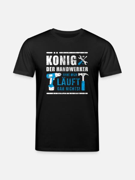 Koning van de ambachtslieden | Geschenk bouwplaats - Stanley/Stella Uniseks bio-T-Shirt CREATOR  - zwart