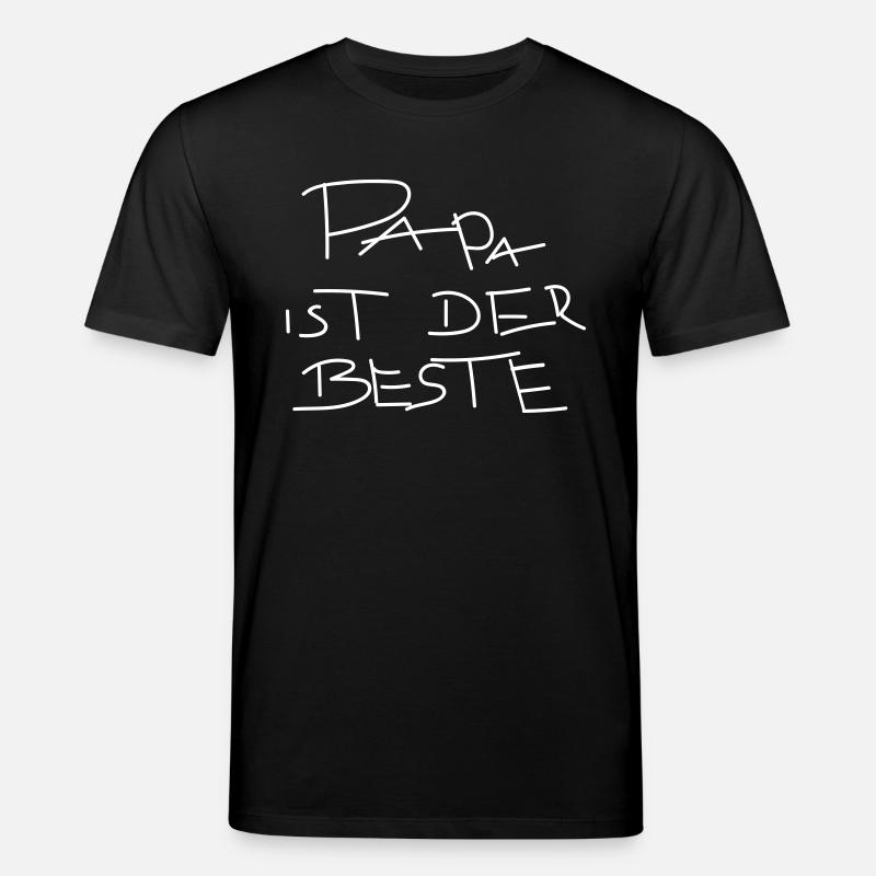papa ist der beste - Stanley/Stella Unisex Bio-T-Shirt CREATOR - Schwarz
