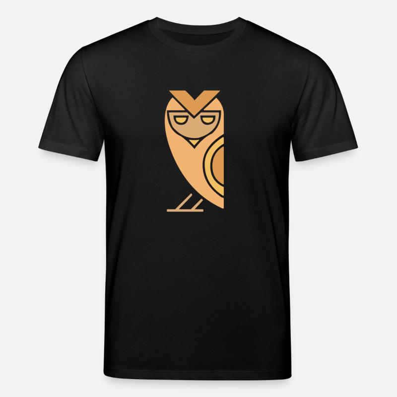 Ägyptische Eule - Stanley/Stella Unisex Bio-T-Shirt CREATOR  - Schwarz