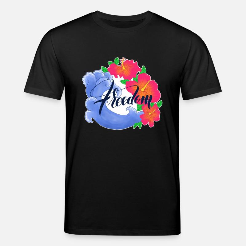 Hawaii-Freiheit - Stanley/Stella Unisex Bio-T-Shirt CREATOR  - Schwarz