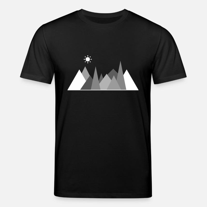 montagnes mountians moderne nature cadeau créatif mode - T-shirt bio CREATOR Stanley/Stella Unisexe - noir