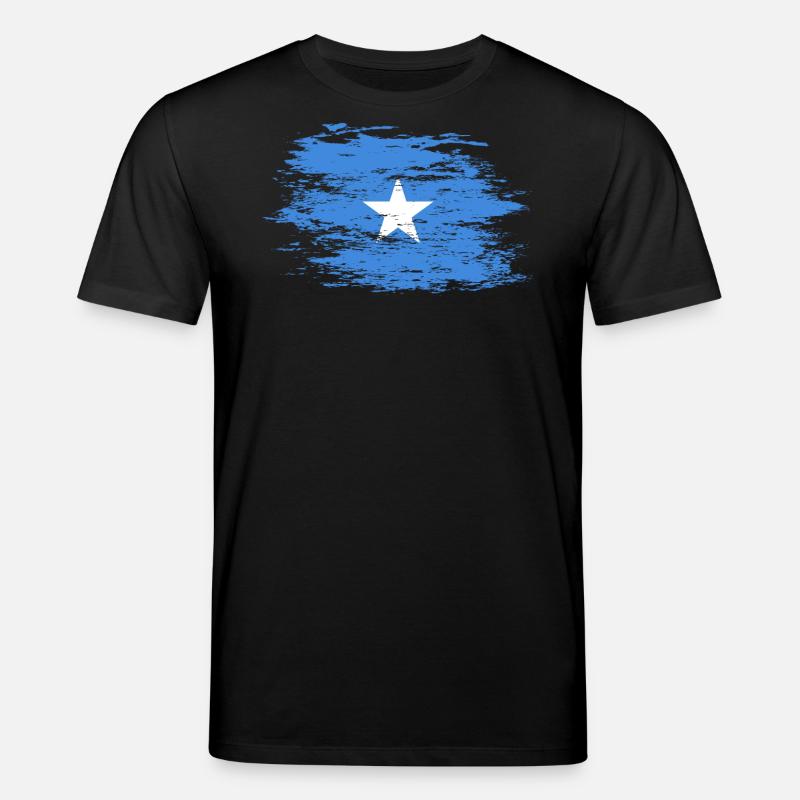 Drapeau de la Somalie utilisé - T-shirt bio CREATOR Stanley/Stella Unisexe - noir