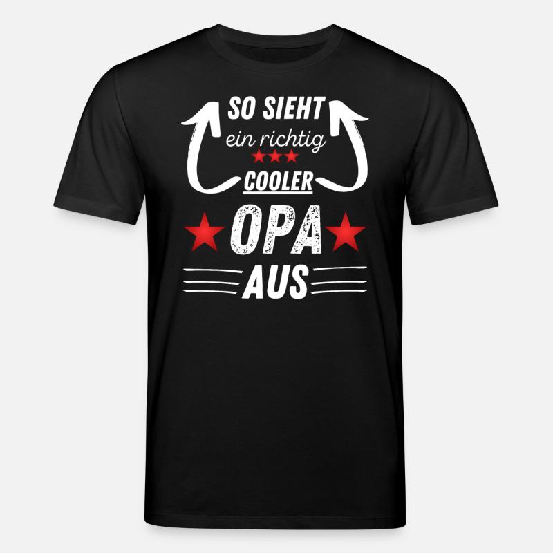 Cooler Opa - Stanley/Stella Unisex Bio-T-Shirt CREATOR  - Schwarz
