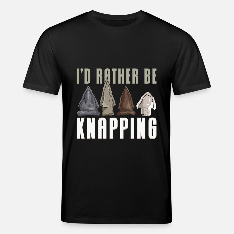 I'd Rather Be Knapping - Stanley/Stella Unisex Bio-T-Shirt CREATOR  - Schwarz