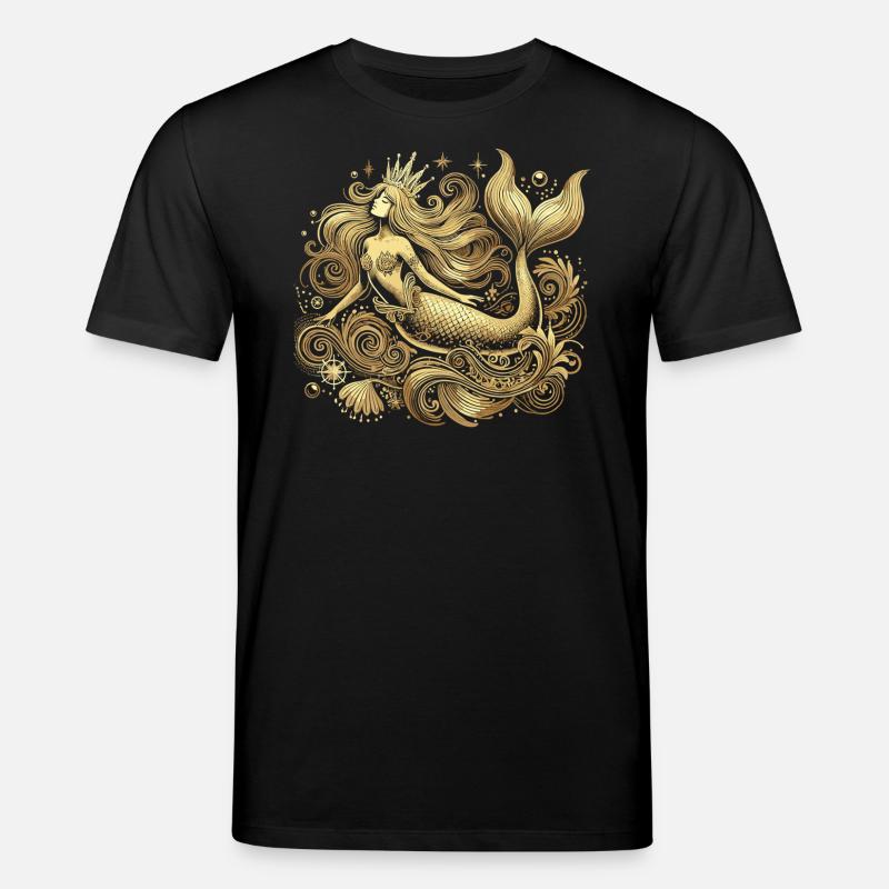 Sirène Sirène Princesse Or Cadeau Doré - T-shirt bio CREATOR Stanley/Stella Unisexe - noir