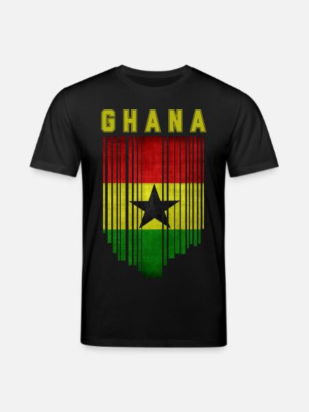 Ghana flag, Ghanaian pride - Stanley/Stella CREATOR Unisex Organic T-Shirt - black