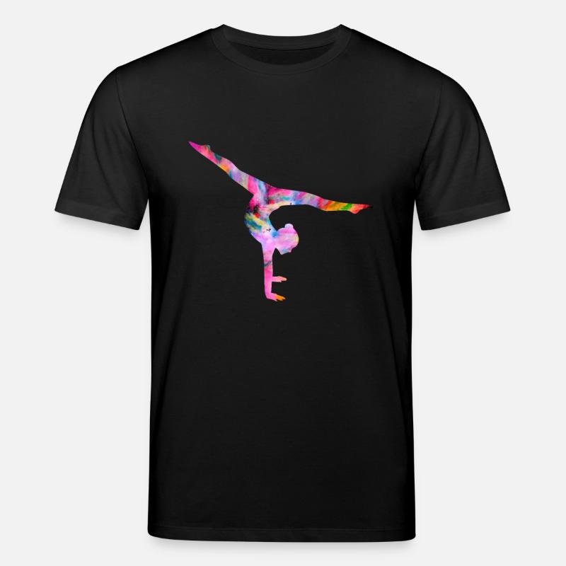 Turnen Handstand bunt - Stanley/Stella Unisex Bio-T-Shirt CREATOR - Schwarz