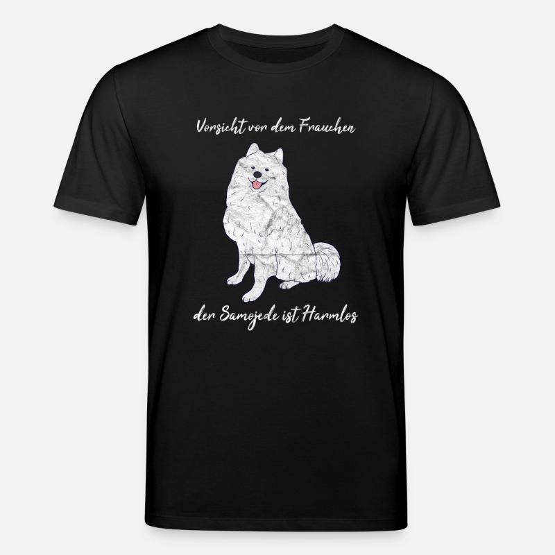 Samojede Hund - Stanley/Stella Unisex Bio-T-Shirt CREATOR  - Schwarz