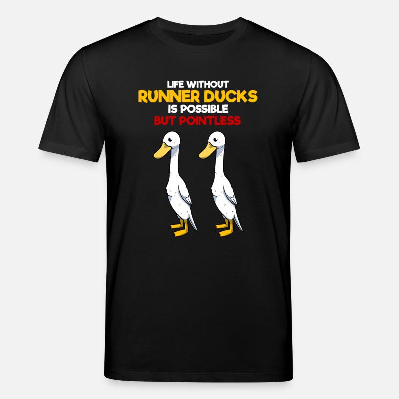 Canard en cours d'exécution - T-shirt bio CREATOR Stanley/Stella Unisexe - noir