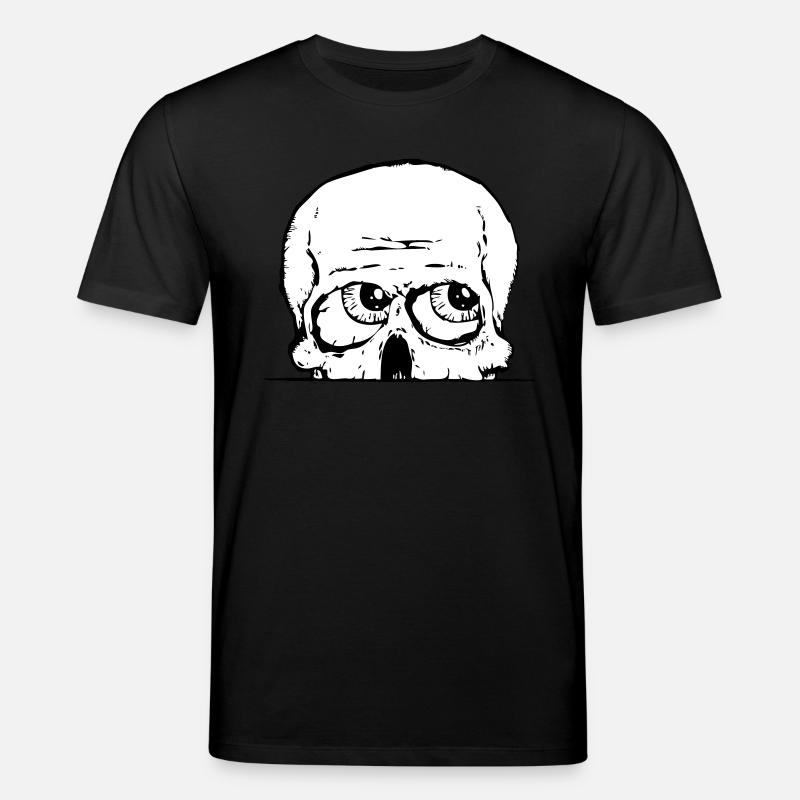 skull_courious_3colours - Stanley/Stella Unisex Bio-T-Shirt CREATOR  - Schwarz