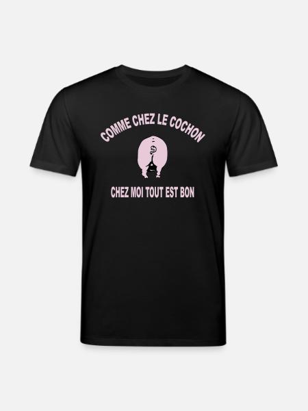 cochon - T-shirt bio CREATOR Stanley/Stella Unisexe - noir