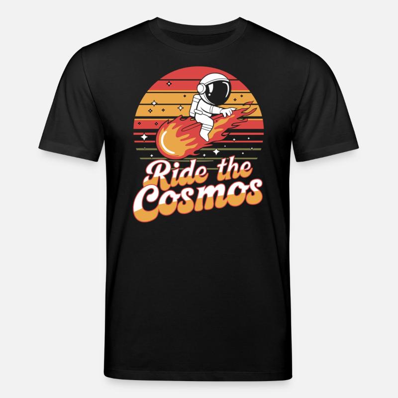 Astronaut reitet durch den Kosmos - Stanley/Stella Unisex Bio-T-Shirt CREATOR - Schwarz