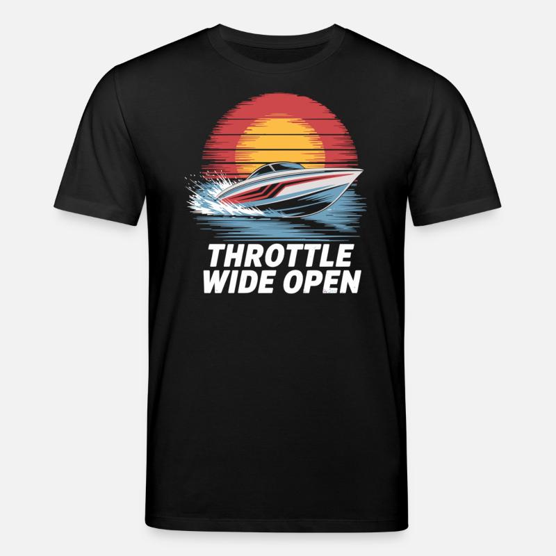 Speedboot Abenteuer Shirt - Stanley/Stella Unisex Bio-T-Shirt CREATOR  - Schwarz