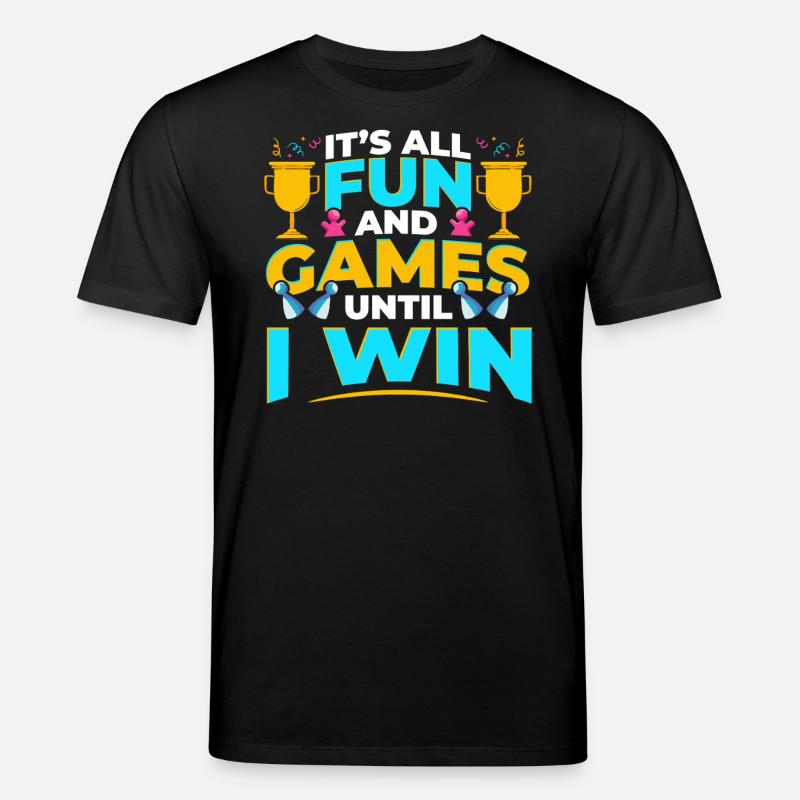Brettspiele Win Game Night Winning - Stanley/Stella Unisex Bio-T-Shirt CREATOR  - Schwarz