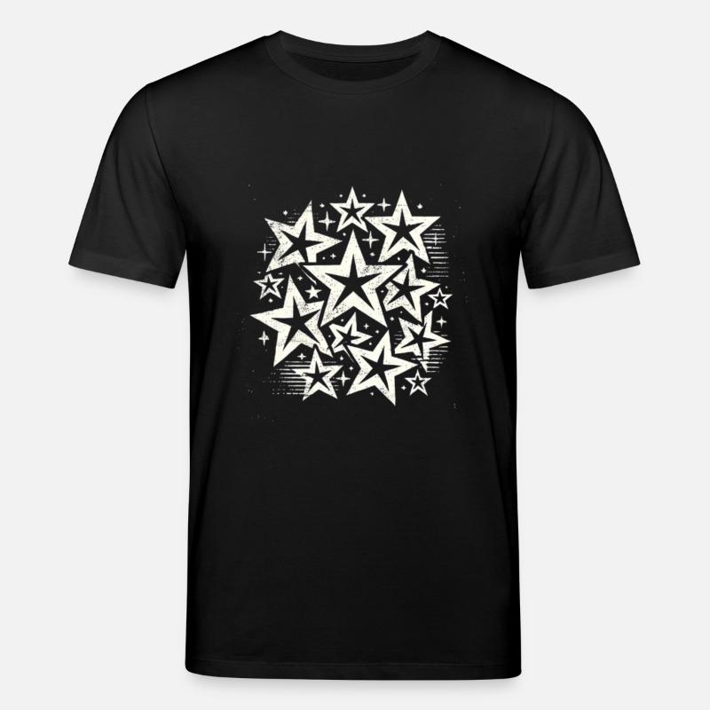 Sterne Gestirn Sternchen Geschenk Sternenhimmel - Stanley/Stella Unisex Bio-T-Shirt CREATOR  - Schwarz