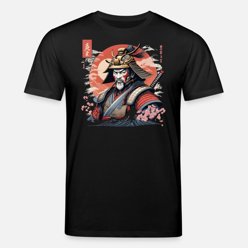 Japanischer Samurai - Stanley/Stella Unisex Bio-T-Shirt CREATOR  - Schwarz