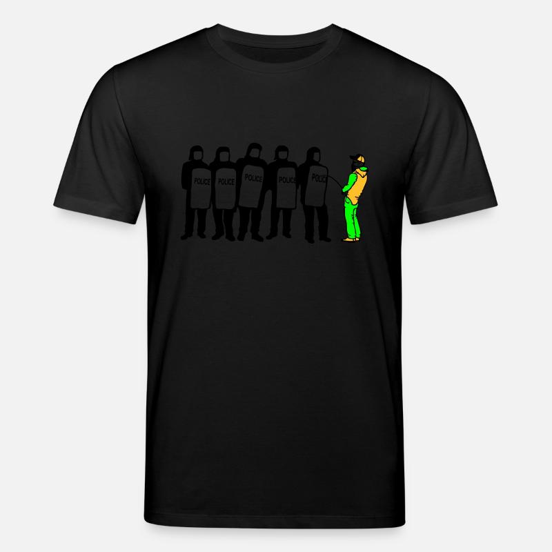 police ? - Stanley/Stella Unisex Bio-T-Shirt CREATOR  - Schwarz