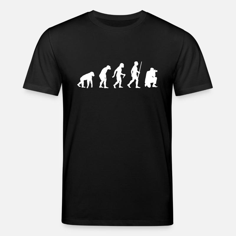 Photographer evolution - Stanley/Stella Unisex Bio-T-Shirt CREATOR  - Schwarz