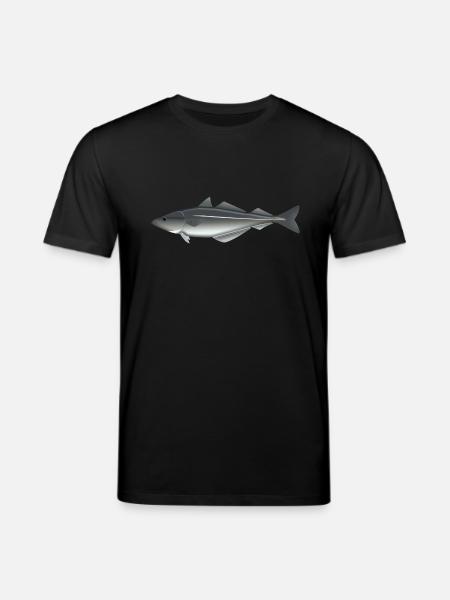 Seelachs_Natur - Stanley/Stella Unisex Bio-T-Shirt CREATOR - Schwarz