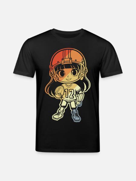Little football player - Stanley/Stella CREATOR Unisex Organic T-Shirt - black