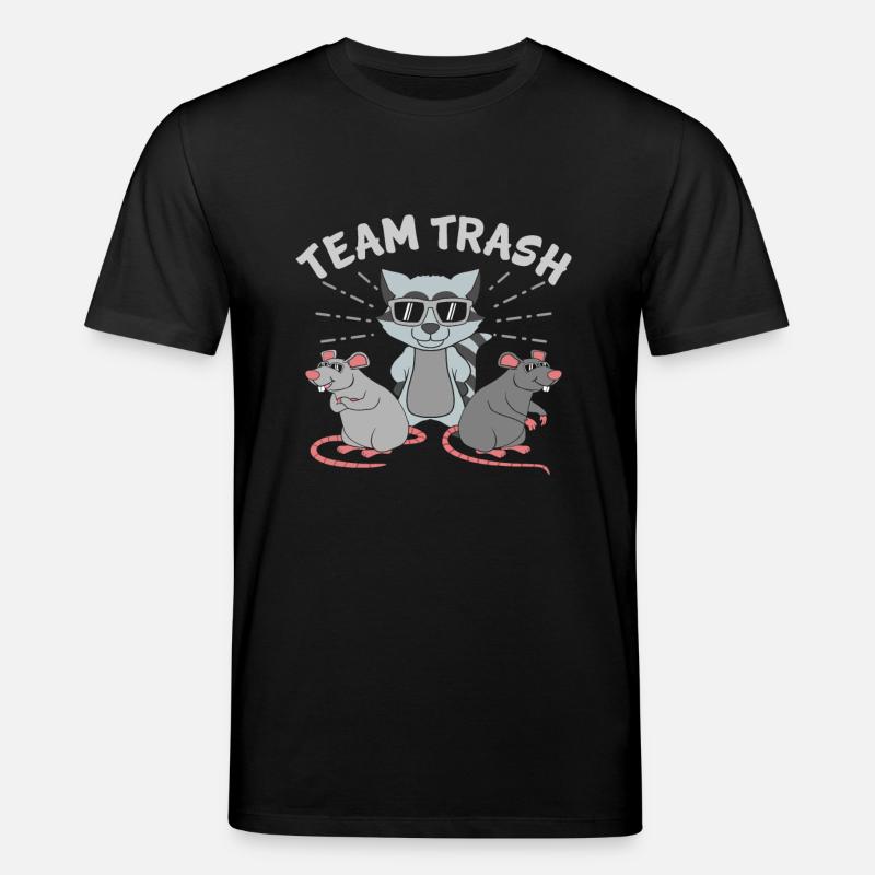 Team Trash Racoon Lover - T-shirt bio CREATOR Stanley/Stella Unisexe - noir