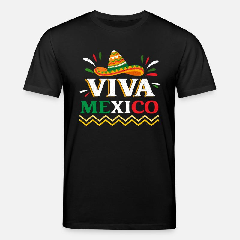 Viva Mexico Sambrero - Stanley/Stella Unisex Bio-T-Shirt CREATOR  - Schwarz