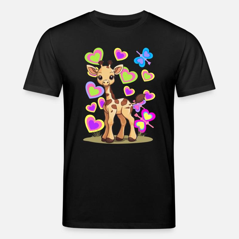 Giraffe Giraffen Kind Kinder - Stanley/Stella Unisex Bio-T-Shirt CREATOR  - Schwarz