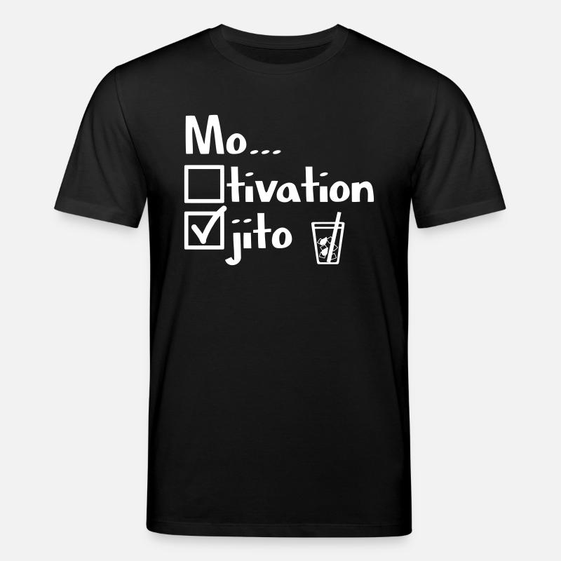 Motivation oder Mojito? - Stanley/Stella Unisex Bio-T-Shirt CREATOR  - Schwarz