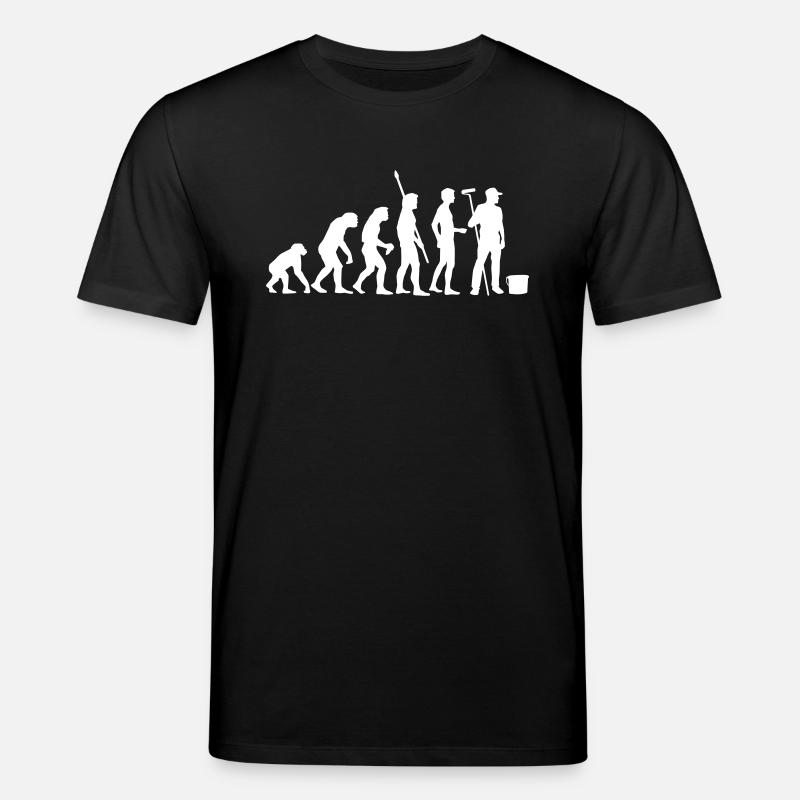 evolution_maler_b - T-shirt bio CREATOR Stanley/Stella Unisexe - noir