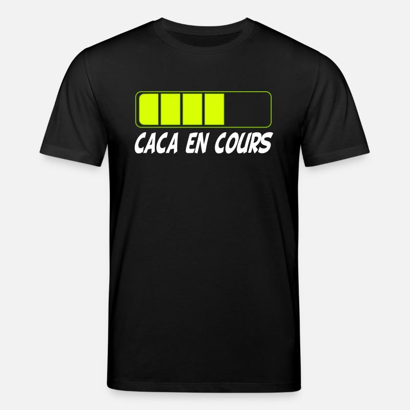 Caca en cours - Stanley/Stella Unisex Bio-T-Shirt CREATOR  - Schwarz