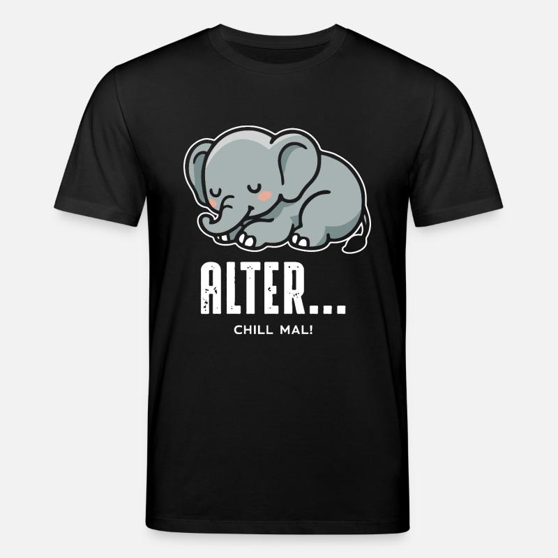 Chill mal - Stanley/Stella Unisex Bio-T-Shirt CREATOR  - Schwarz
