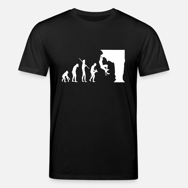 Climbing Evolution - Stanley/Stella Unisex Bio-T-Shirt CREATOR  - Schwarz