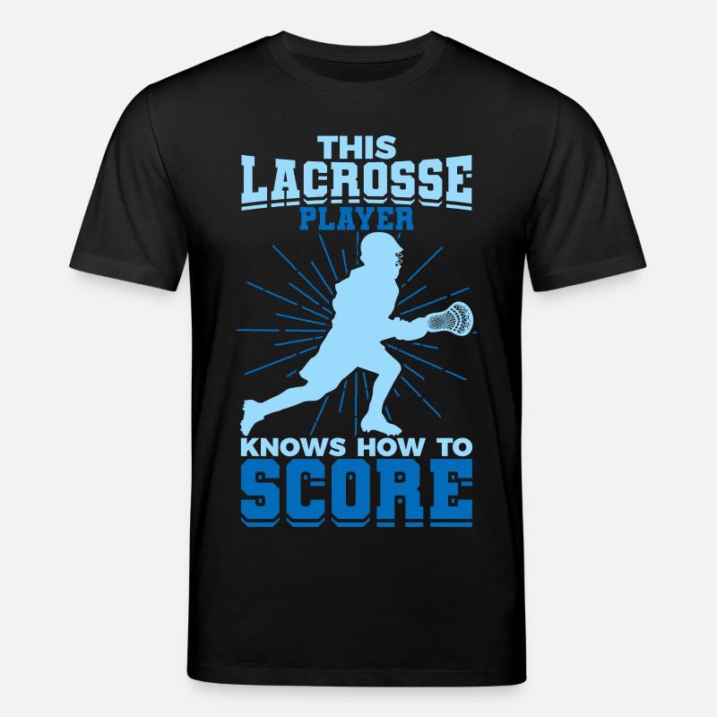 Junge der Lacrosse spielt - Stanley/Stella Unisex Bio-T-Shirt CREATOR  - Schwarz