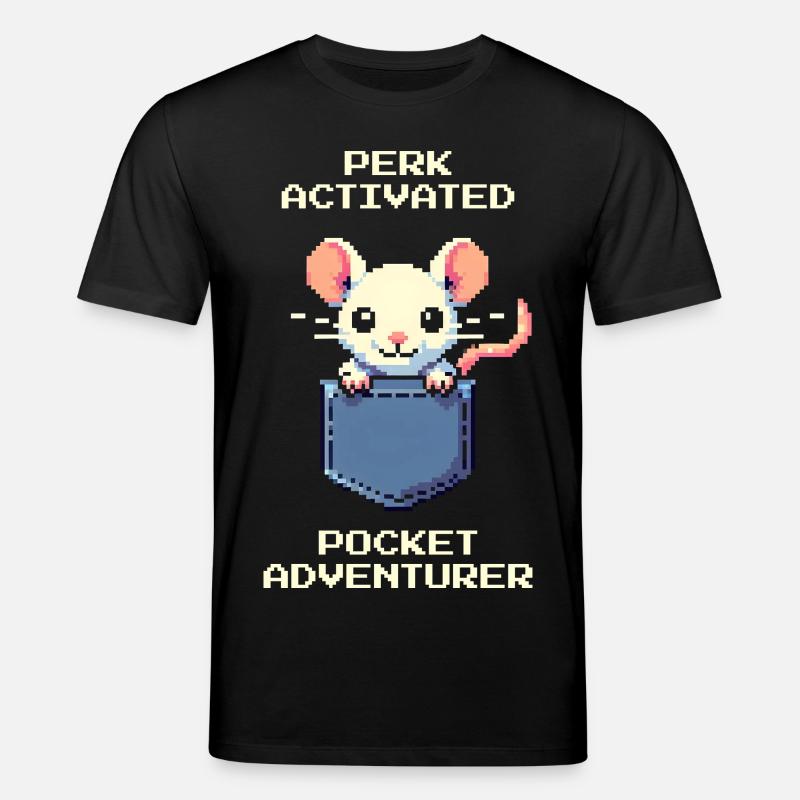 Atout activé : Aventurier de poche | Rat - T-shirt bio CREATOR Stanley/Stella Unisexe - noir