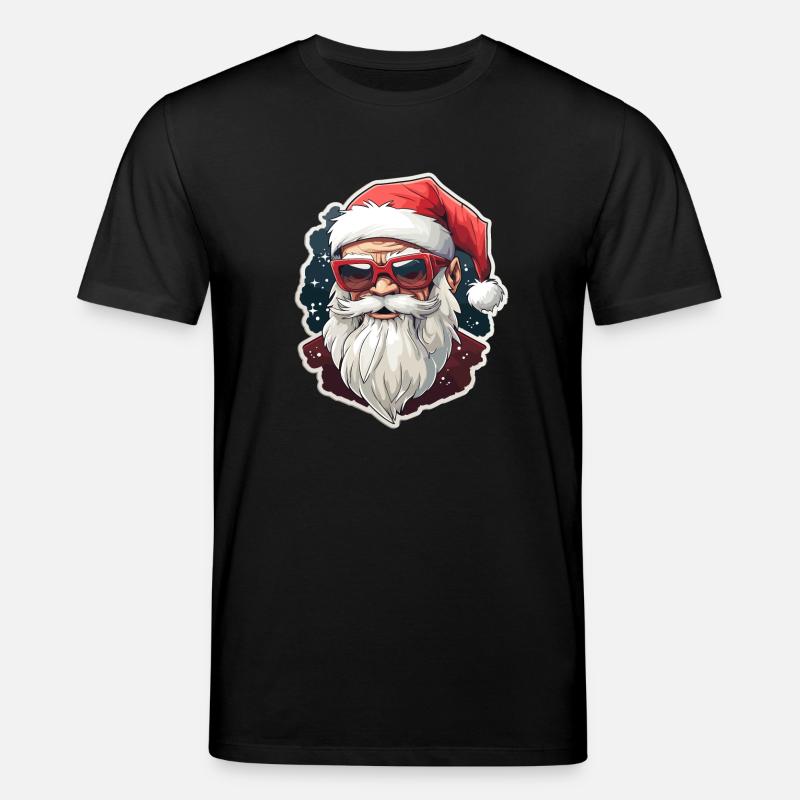 Weihnachtsmann - Illustration - Stanley/Stella Unisex Bio-T-Shirt CREATOR - Schwarz