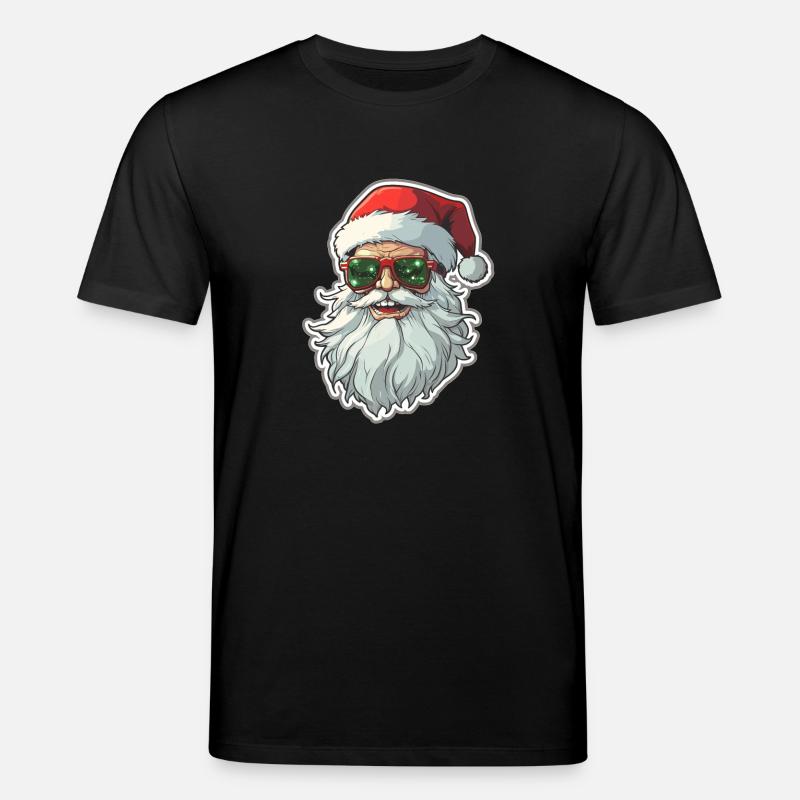 Weihnachtsmann - Illustration - Stanley/Stella Unisex Bio-T-Shirt CREATOR  - Schwarz
