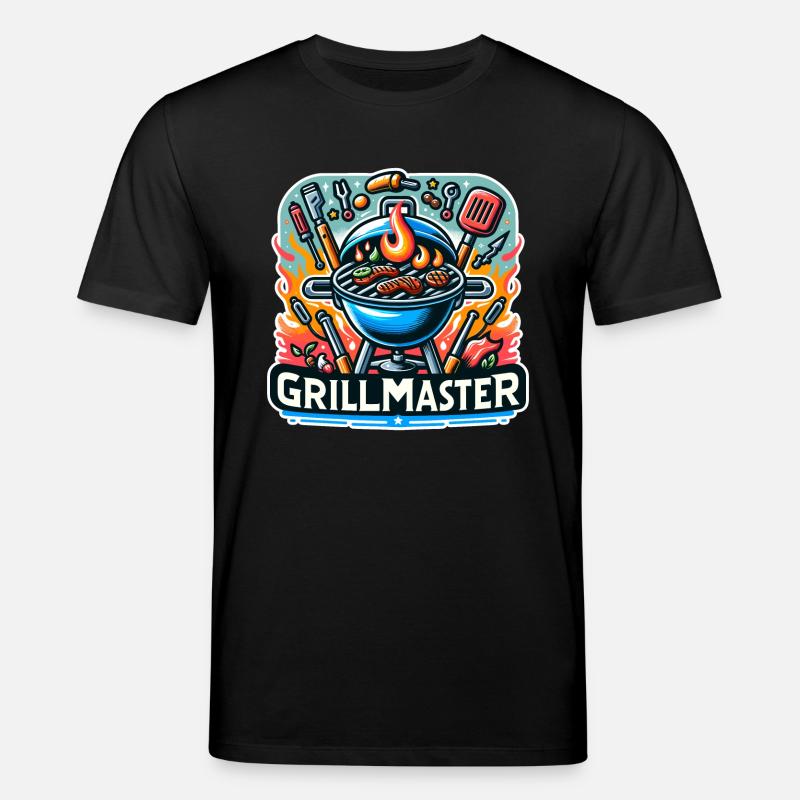 GrillMaster - Grill Illustration - Stanley/Stella Unisex Bio-T-Shirt CREATOR  - Schwarz