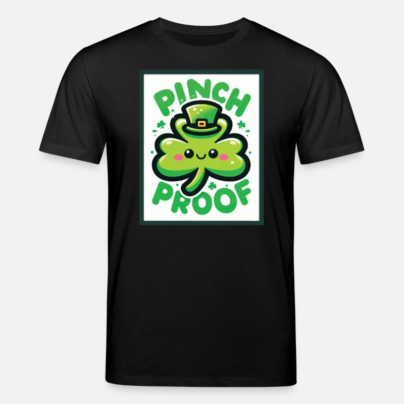Shamrock Pinch Proof Saint-Patrick Fun - T-shirt bio CREATOR Stanley/Stella Unisexe - noir
