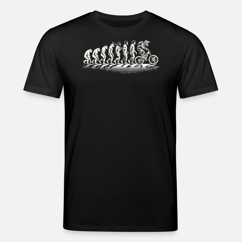 Evolution Bicycle VTT Cyclisme Humour - T-shirt bio CREATOR Stanley/Stella Unisexe - noir