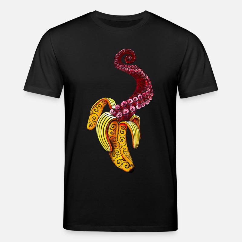 Swirly Mutant-Banana - T-shirt bio CREATOR Stanley/Stella Unisexe - noir