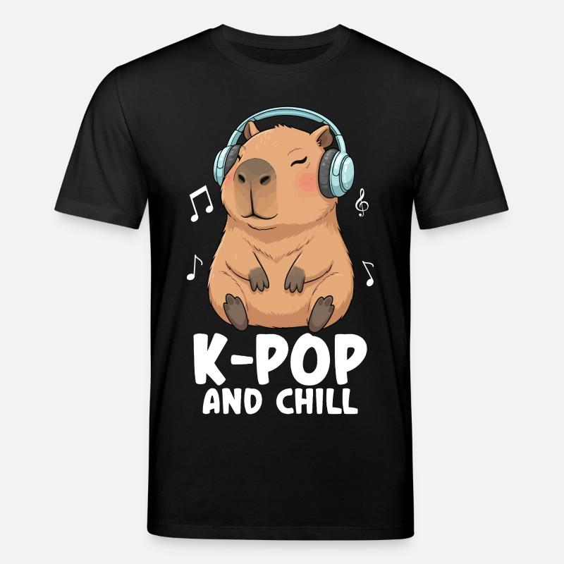 K Pop And Chill - Stanley/Stella CREATOR Unisex Organic T-Shirt - black
