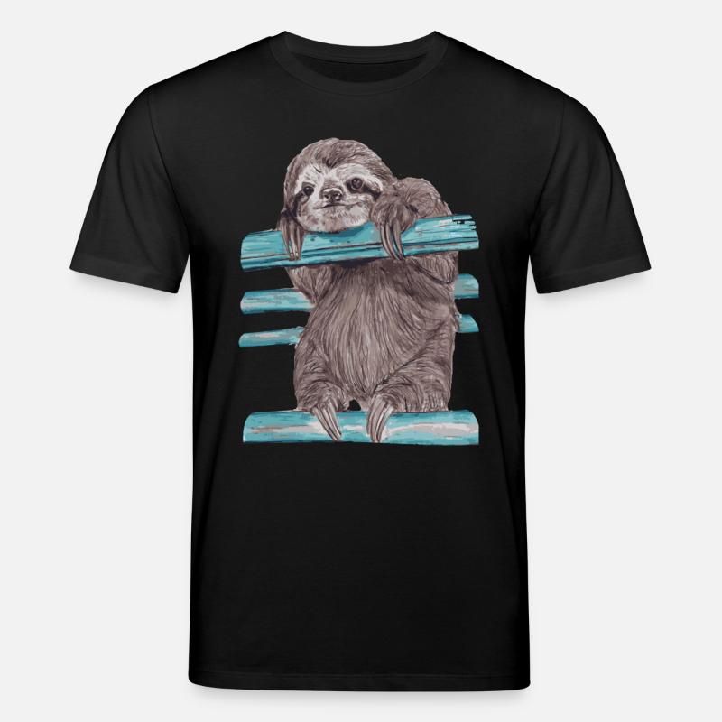 Hey mr sloth - Stanley/Stella Unisex Bio-T-Shirt CREATOR  - Schwarz