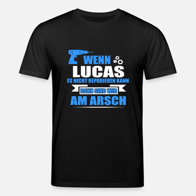 LUCAS -Geschenk - Stanley/Stella Unisex Bio-T-Shirt CREATOR  - Schwarz