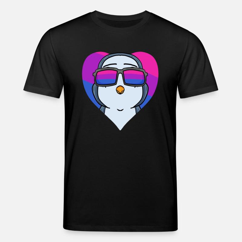 Bisexuell Pinguin Geschenk - Stanley/Stella Unisex Bio-T-Shirt CREATOR  - Schwarz