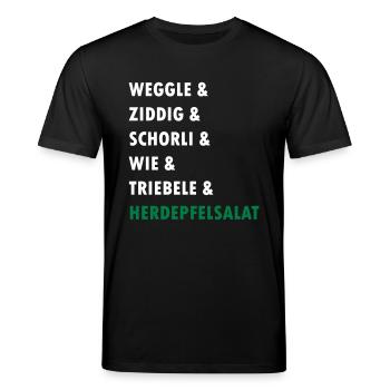 badisch - Stanley/Stella Unisex Bio-T-Shirt CREATOR  - Schwarz - Vorne - Alina (178cm) & Michal (187cm)