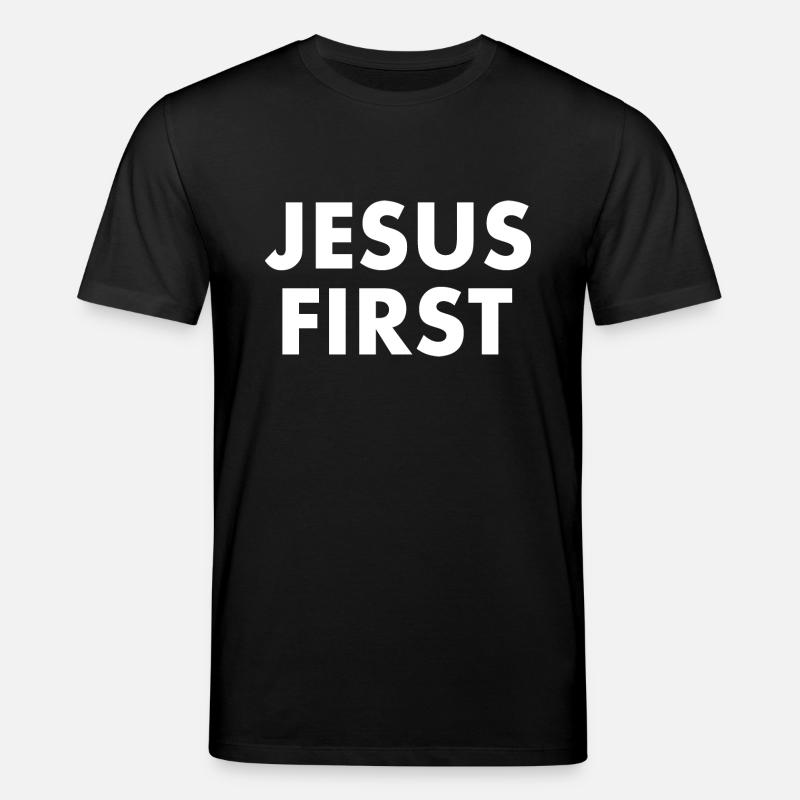Jesus first - T-shirt bio CREATOR Stanley/Stella Unisexe - noir