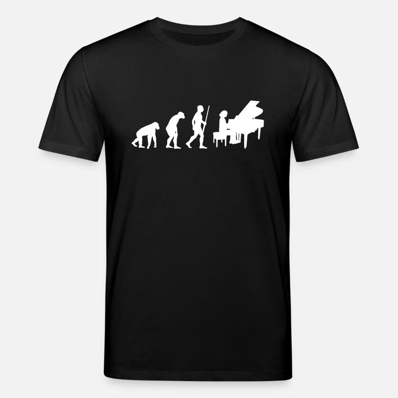 Évolution Piano Girl - T-shirt bio CREATOR Stanley/Stella Unisexe - noir
