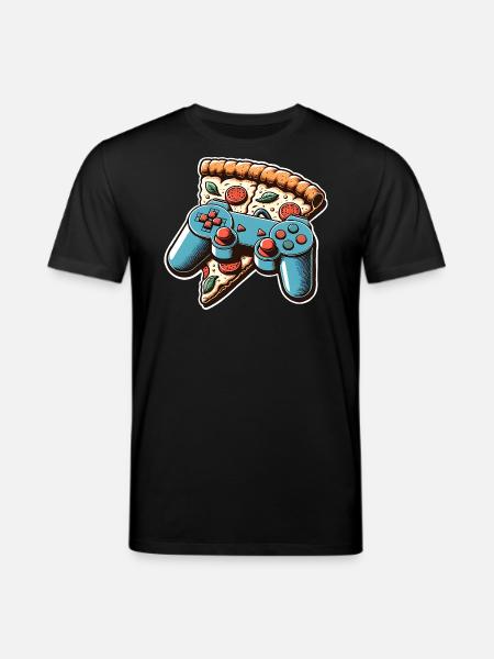 Pizza Gaming Gamer - Stanley/Stella Unisex Bio-T-Shirt CREATOR  - Schwarz